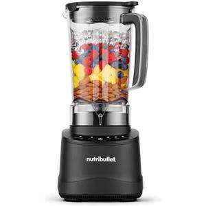 nutribullet Power Core™ Blender - Frullatore con Caraffa XL 2,1L, Blender per Smoothie e Ghiaccio Tritato, 3 Velocità + Pulse, Programma Smoothie Automatico, Mixer Cucina, 1200W, Nero (NBF430MB)