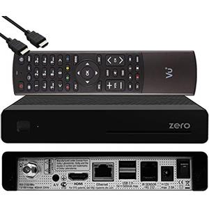 VU+ Zero HW versione 2 - 1x DVB-S2 Full HD sintonizzatore E2 Linux ricevitore, YouTube, ricevitore satellitare con funzione di registrazione, lettore di schede, lettore multimediale, USB, cavo HDMI