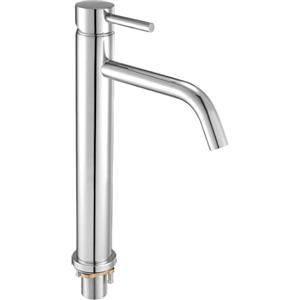 VEVOR Rubinetto Monocomando per Lavello da Cucina, Rubinetto Cromato per Lavello da Cucina, Miscelatore per Acqua Altezza del Beccuccio 195 mm in Acciaio Inossidabile, per Bagno, Bar