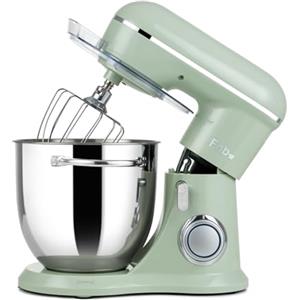 Kitchen in the box Fab by Kitchen in the box Impastatrice Planetaria, 6L Planetaria Professionale 1300W, 10 Velocità con Uncino Impastatore, Mescolatore e Frusta Sbattitrice (Verde)