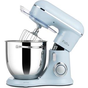 Kitchen in the box Fab by Kitchen in the box Impastatrice Planetaria, 6L Planetaria Professionale 1300W, 10 Velocità con Uncino Impastatore, Mescolatore e Frusta Sbattitrice (Azzurro)
