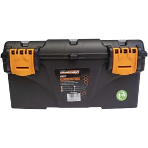 Mannesmann Brüder Mannesmann M41517 - Scatola in plastica con organizer, 410 x 209 x 195 mm, cassetta degli attrezzi con scomparto per piccoli oggetti, plastica robusta, maniglia portatile, officina e hobby