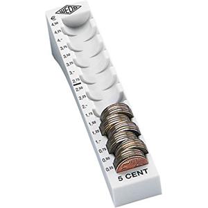 Wedo 160700537 Colonna Contamonete, Euro 0.05, 90 Monete, Grigio