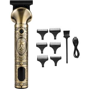 MONTY SOUL Rasoio Elettrico Uomo, Trimmer 6 in 1, Regola Barba Professionale per Barba Corpo e Capelli, Lama Ultra Affilata in Acciaio, Batteria 90 Minuti di Autonomia, Regola Barba Uomo