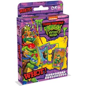 Waddingtons Number 1 Teenage Mutant Ninja Turtles WHHOT! Gioco di carte, a turno, forme corrispondenti numeri e personaggi tra cui Raph Donnie e Mikey, ottimo regalo e giocattolo per ragazzi e ragazze