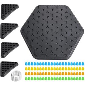 GTFYUDGH Triangolo Scacchiera Gioco Da Tavolo Strategia - Gioco Elastici, Gioco Set Scacchi Triangolo A Catena Geometrici, Scacchi A Triangolo A Catena, Triggle Gioco Da Tavola Per Famiglia Adulti