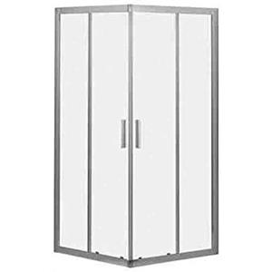 IDRO BRIC Idrobric - Box Doccia 90 x 70 cm (87,5-89,5 x 67,5-69,5 cm) h. 1,90 Cromato Trasparente 6 mm con Sistema