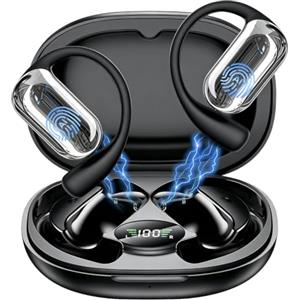 EUQQ AI Cuffie Traduzione Simultanea In Tempo Reale - Auricolari Bluetooth Traduttori 6.1, 80 ore con ENC Traduttore Vocale Istantaneo Multilingue in 198,Cuffie Traduzione Adatto per affari, viaggi,Studio