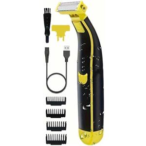 SOKTDO Rasoio elettrico Wet And Dry for il corpo intero, rasoio Wet And Dry ricaricabile impermeabile for barba e baffi da uomo, for viso e corpo