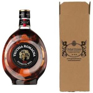 CG94 - Vecchia Romagna Brandy Etichetta Nera 70 cl - Distillato Italiano - Gusto Ricco e Morbido | Confezione Global Dream