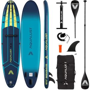 AQUALUST 12.0 iSUP Board Stand Up Paddle Set tavola da surf gonfiabile 365 cm SUP 170 kg turchese