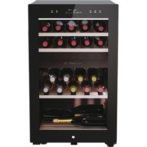 Haier Wine Bank 50 Serie 7 HWS42GDAU1 Cantinetta vino con compressore Libera installazione Nero 42 bottiglia/bottiglie