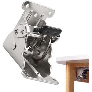 ノーブランド品 Gambe del tavolo, cerniere pieghevoli per tavolo | Gambe pieghevoli con cerniere per banco da lavoro con viti, supporto per gambe pieghevoli, supporto per gambe da tavolo pieghevole per casa, studio