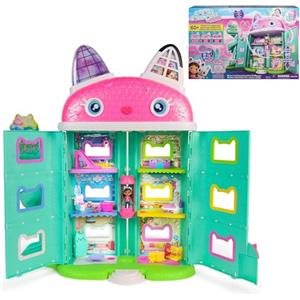 DREAMWORKS GABBY'S DOLLHOUSE DH Movie Dlx Casa delle bambole di Gabby | Set da gioco alto oltre 2 piedi, occhi LCD animati, oltre 60 animazioni, musica e suoni, giocattoli per bambini per ragazze e