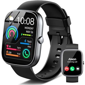 Jugeman Smartwatch Uomo, 1,43" HD Orologio Smartwatch Uomo con Chiamata Bluetooth,Militari Smart Watch Tracker 160+ Modalità Sportive