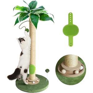 Fantasreen Tiragraffi per Gatti 84cm, Tiragraffi Alto per da Interno con Giocattolo per Gatti e Palla Interattiva, Autogestito per Gattini Adulti