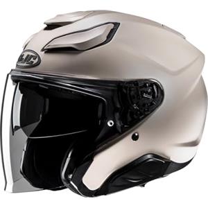 HJC, Casco Moto Jet F31 SOLID Semi Flat Sand Beige, XS
