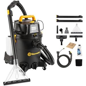 Vacmaster VK1323PFR 1300W 23L 3-in-1 Aspirapolvere Aspira, Lava & Asciuga, Pulisce Pavimenti & Tappeti,Aspirapolvere a bidone e a traino