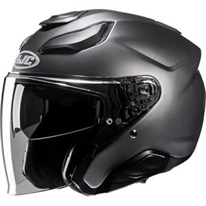 HJC, Casco Moto Jet F31 SOLID Semi Flat Titanium, L