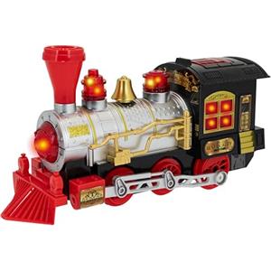 Teorema Giocattoli, Trenino Giocattolo per Bambini, Locomotiva a Vapore Classica con Fumo Reale, Luci e Suoni, Gioco Interattivo a Spinta, Treno a Vapore, Bambino 3+ Anni