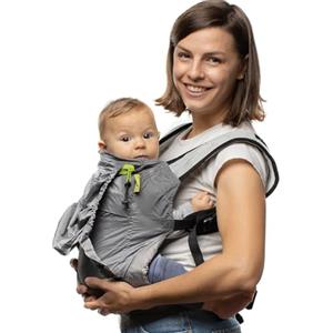 Boba Air Grey - Marsupio Porta Bebe Ergonomico Neonato da Viaggio Ultra Leggero