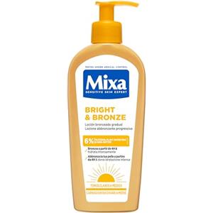 Mixa bright&broze lozione abbronzante carnagioni da chiare a medie, 250 ml