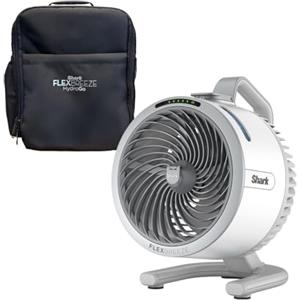 Shark FlexBreeze HydroGo, nebulizzatore ultra potente, portatile, per interni ed esterni, portata oltre 20 metri, con cavo e senza fili, con batteria fino a 12 ore, 5 velocità e nebulizzazione