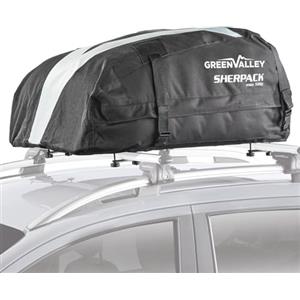VDP Sherpack Box da tetto per auto, pieghevole - borsa per tetto altamente stabile - baule da tetto idrorepellente 270 litri - borsa per portapacchi - Softbox con custodia - cinghie rinforzate