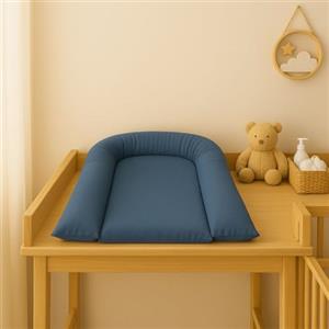 EASY DORT | Materassino fasciatoio 70 x 45 cm | Piano fasciatoio inclinato 45 x 70 cm | Lavabile & Impermeabile | Bordi rialzati | Protezione della testa | Cotone con rivestimento acrilico | Made in