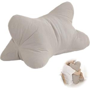DBAATTZ Cuscino per Ossa da Lettura, Cuscino da Lettura, Cuscino Cervicale Ergonomico per Rilassarsi, Cuscino Cervicale Lavabile, Supporto Flessibile per Libri, Tablet, per Letto(Marrone Chiaro)