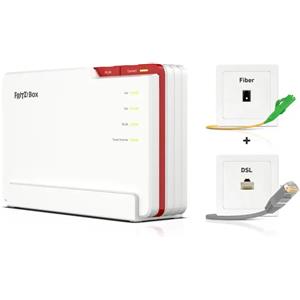 Fritz Box 5690 Pro International router wireless 2.5 Gigabit Ethernet Tri-band (2,4 GHz/5 GHz/6 GHz) Bianco