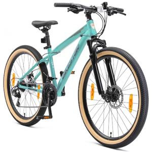 BIKESTAR Hardtail Mountain Bike, Freni a Disco, 26, 27.5, 29 | Bicicletta MTB Telaio 15, 17, 19 Cambio Shimano a 21 velocità, sospensioni