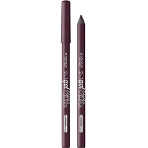 Deborah Milano - Matita Occhi 2 in 1 Gel Kajal e Eyeliner MAT, Waterproof fino a 24H, Lunga Durata, Dona uno Sguardo Intenso e Definito, 04 Burgundy