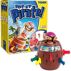 Tomy - Pop Up Pirate Bambini Gioco Di Abilità Fino-Motorie, T7028A1