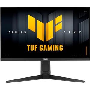 ASUS TUF Gaming VG27UQEL5A, Monitor Gaming Serie 5 da 27" 4K Fast IPS (3840x2160), Doppia Modalità (4K 80Hz o FHD 310Hz), 0,3ms (GTG), ELMB, Altoparlanti, 125% sRGB, DisplayWidget Center, Nero