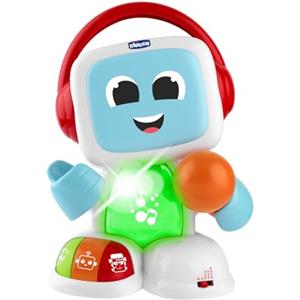 Chicco Robit Canta con Me, Gioco Musicale Elettronico con Microfono, 3 Modaità di Gioco, 3 generi Musicali, Microfono Reale, Karaoke, 3-6 Anni,