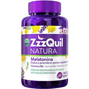 VICKS ZZZQUIL NATURA rimedio insonnia - 60 PASTIGLIE GOMMOSE - VICKS - 976597070