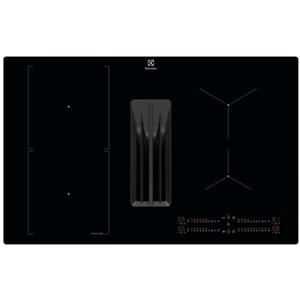 Electrolux KCC83480I Nero Da incasso 80 cm Piano cottura a induzione 4 Fornello(i) Cappa da incasso