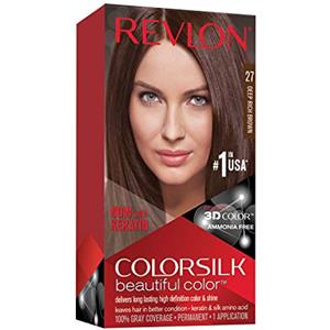 REVLON Tintura Per Capelli, Colorsilk Tinte, 200 Gr, 27-castaño Calido Profundo, Castano Scuro