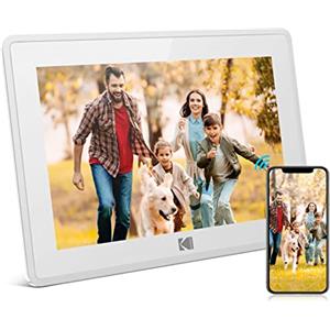 KODAK Cornice Foto Digitale WiFi 10 Pollici, HD Touchscreen IPS Elettronica con App, Memoria 16GB, Rotate Automatica, Condivisione di Immagini Musica Video
