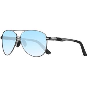 LEDING&BEST Occhiali da Sole Uomo Donna Polarizzati con Protezione UV400 Montatura Metallo Ultraleggera Modello Pilota Vintage Nero Sportivi Aviatore