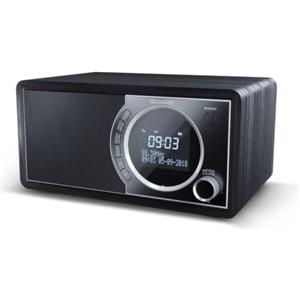 Sharp DR-450 radio Personal Digital Negro, Acero inoxidable