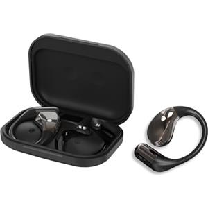 Conyat Cuffie Bluetooth 6.0 Open Ear, Microfono HD, 40 ore di autonomia, Display LED, IP7 impermeabili, D-Nero