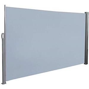 UISEBRT Tenda Laterale Avvolgibile per Balcone, Terrazza, Giardino, 180 x 300cm, Grigio
