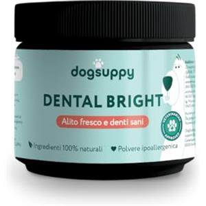 DogSuppy Dental Bright per Cani, 100% Naturale, 60 dosi