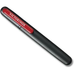 Victorinox Affilacoltelli Doppio per Esterni, per Coltellino Svizzero, Ppietra per Affilare Piccola, nero/rosso