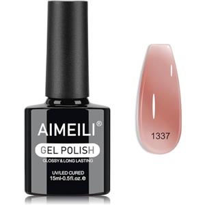 AIMEILI Smalto Gel Gelatina Semipermanente Jelly Gel Polish 15ml - 1337