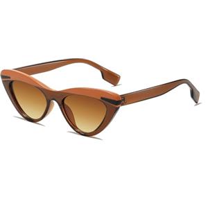 LJCZKA Occhiali da Sole Moda a Occhi di Gatto per Uomo Donna Classico Vintage Forma Gatto Triangolo da Donna con Protezione UV400