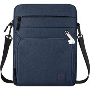 Dadanism 9-11" Custodia Borsa per Tablet con Tracolla per iPad (A16) 11", iPad Air M4 M3/Pro M5 M4 11", iPad 10a Gen/Air 5 10,9", iPad 9/8/7a Gen 10,2", Galaxy Tab A11+ 11", Tab M11 11",Grigio Blu