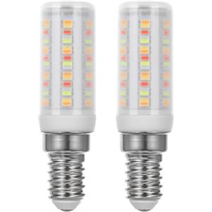 I-SHUNFA Lampadina LED WI-FI Smart E14 RGB, 4W, 400LM AC 230V, cambio colore con sincronizzazione musicale, 16 milioni di colori fai da te, multicolore dimmerabile, (2 pezzi* Bianco latte)